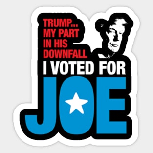 Voted for Joe (Blue) Sticker